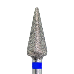 Фреза алмазная Капля с закругленным концом 261.125.050 синяя насечка КМИЗ