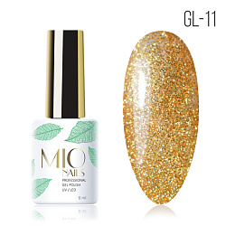 Гель-лак MIO Nails GL-11. Золотая пыль 