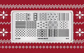 Пластина для стемпинга Go Stamp 142 Christmas Sweater