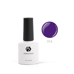 Цветной гель-лак ADRICOCO №014 фиолетовый (8 мл.)			