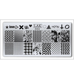 LAK Nails Пластина для стемпинга №002