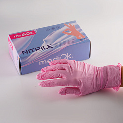 Перчатки MEDIOK XS розовые