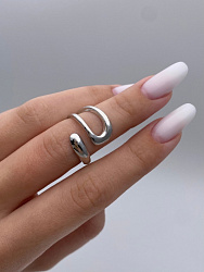Кольцо минималистичное silver 1