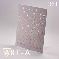 Art-A Наклейки 3D 361 роз золото