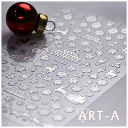 Art-A Наклейки 3D 283 серебро