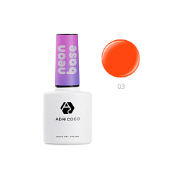 ADRICOCO Цветная база Neon base №03 - сладкий грейпфрут