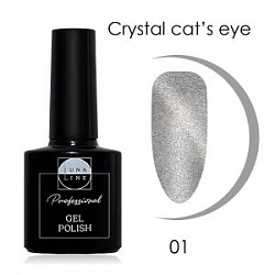 Гель-лак LunaLine Коллекция Crystal cat's eye 01 silver