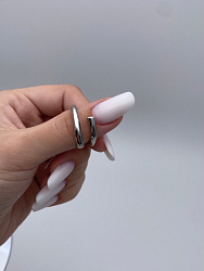 Кольцо минималистичное silver 2
