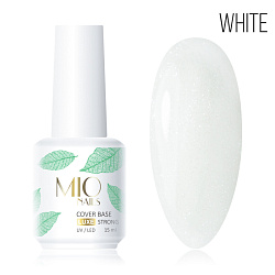 MIO Nails Cover Luxe Shimmer Base Белая - 15 мл