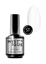 Mystique Финишное покрытие «Sticky Top» с л/c - 15 мл