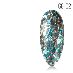 Гель-лак MIO Nails Коллекция «Glitter Gel» № 02