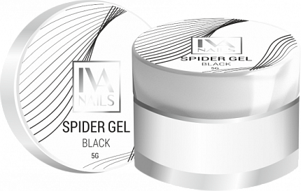 IVA Nails гель-краска Spider Gel (Black) паутинка 