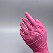 Перчатки WallyPlastic Розовые M 50 пар/уп.(3,5гр.) нитро-виниловые 