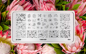 Пластина для стемпинга Go! Stamp 64 Flower Shop